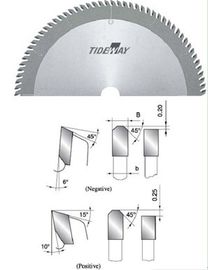 Diente axial TCT circular hojas de sierra para cortar acero, plástico plexiglás