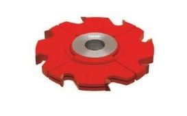 Rojo pintado 8 dientes TCT 3PCS regulable ranurado cortadores de shaper para elaboración de perfil de puerta