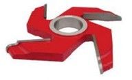 4 Dientes de rojos doble cara T.C.T panel subir 45 cortadores de shaper #carbon acero