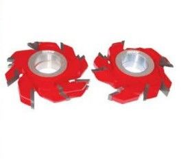 Rojo pintado cortadores de shaper de carburo T.C.T puerta Gabinete con acabado sandblast