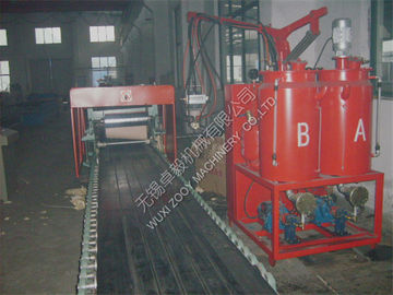 cadena de producción del panel de bocadillo del poliuretano del techo 35kw con hacer frente del papel de aluminio