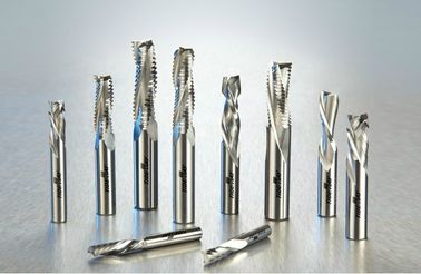 Micrófono de los pedazos del router del CNC - el carburo Fwo del grano estría los pedazos espirales para cortar la madera, lamina, piedra artificial, plástico