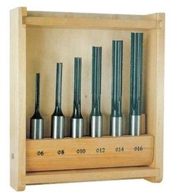 El pedazo del router del acero de carbono 45# fija, 6 - los pedazos de escopladura del pedazo fijados con el caso de madera