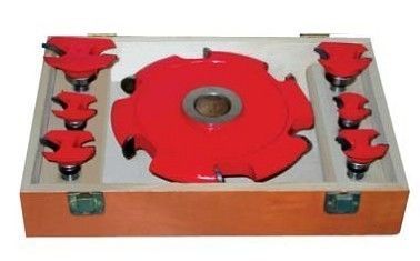 Broca personalizadas establece con rojo pintado para cortar madera natural, MDF, HDF